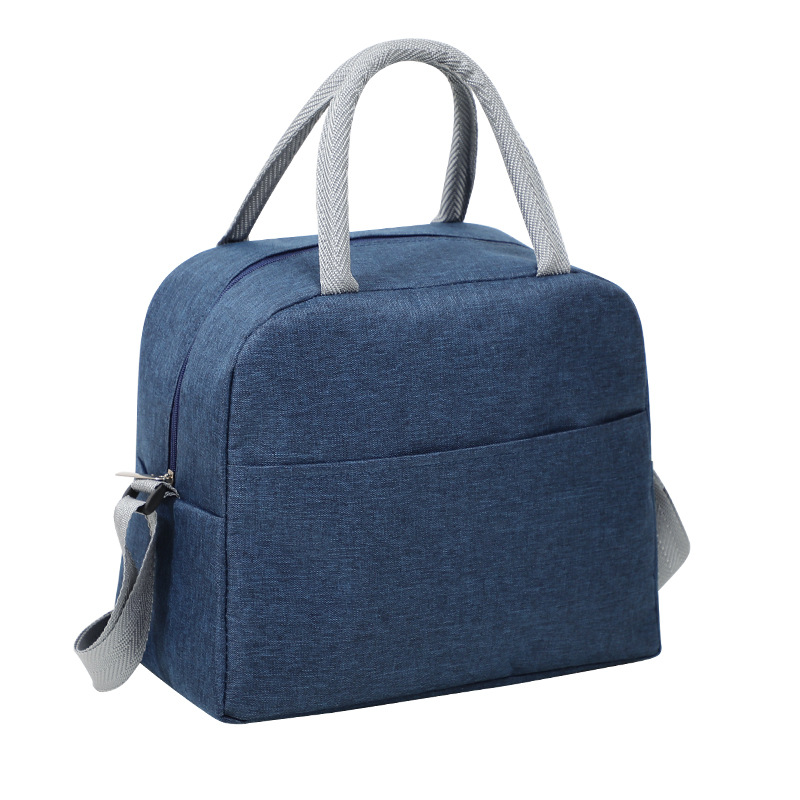 Bolsa de aislamiento de tela simple de Oxford, bolsa de almuerzo portátil de gran capacidad, bolsa de aislamiento de mochila, bolsa de picnic de comida para el trabajo y la escuela.