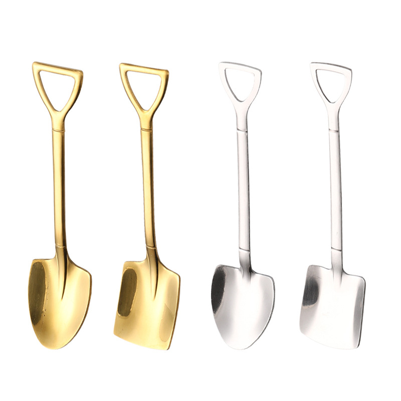 Una pieza de apoyo de bienestar de la agencia de distribución de texto cifrado simple red creativa pala cuchara de acero inoxidable sandía cuchara de galleta plana