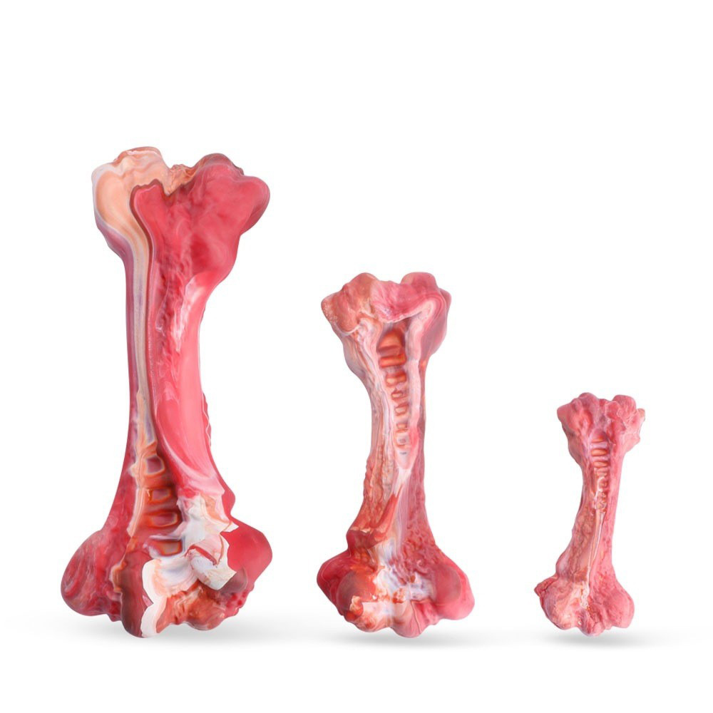 跨境爆款狗狗互动玩具宠物咀嚼狗咬仿真橡胶玩具磨牙橡胶骨头玩具