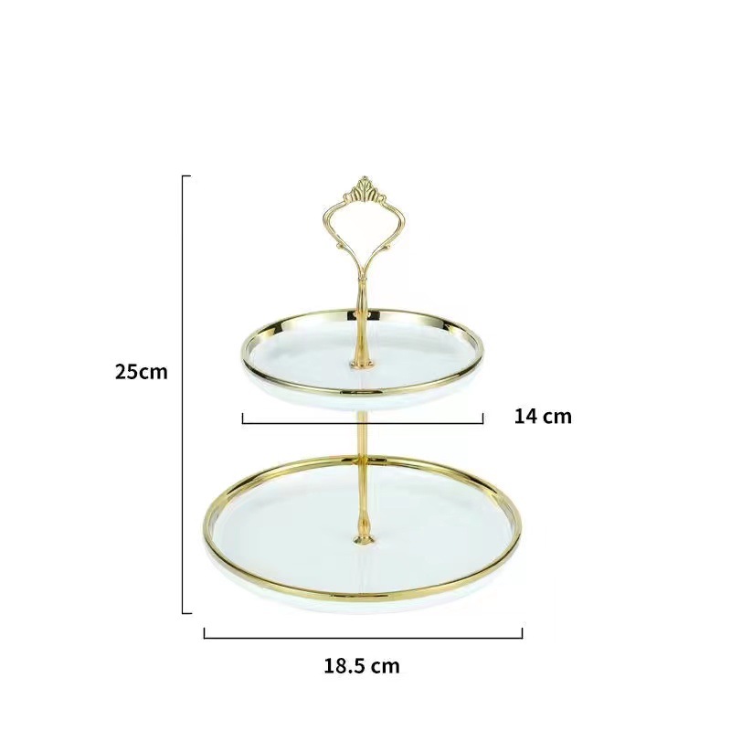플랫 [화이트] 중형 [크라운 골드]]