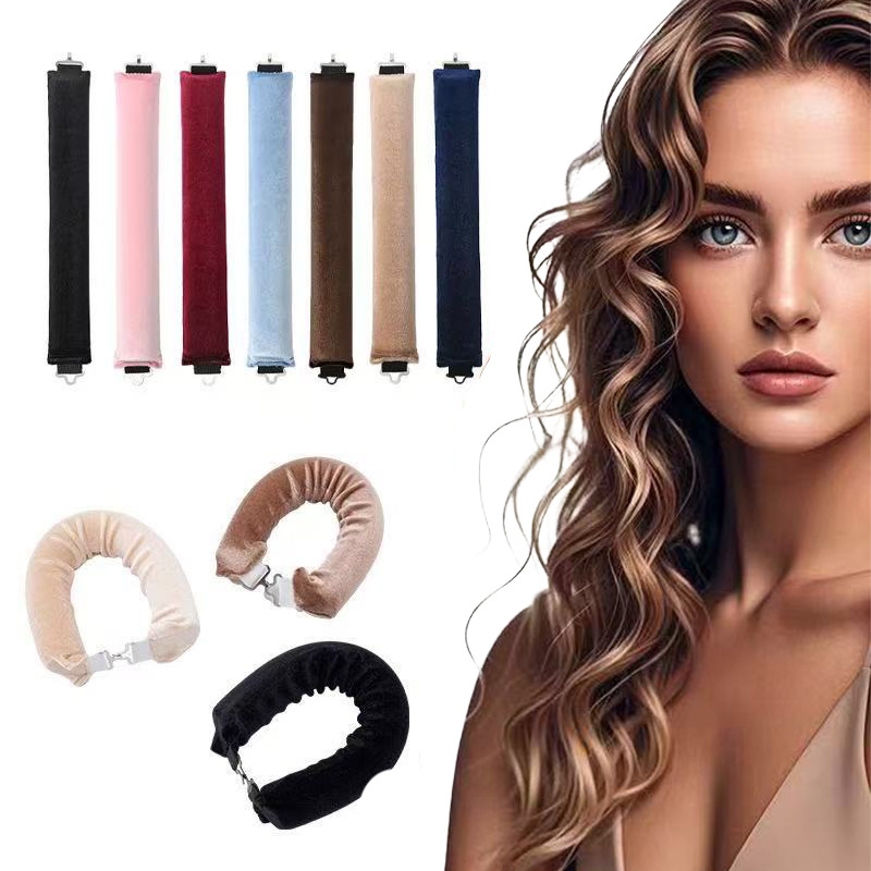 Cross-Border Heatless Curling Iron for Lazy People, Multi-Piece Set for Big Waves, Hair Styling Sleep Curling Magic Tool Temu