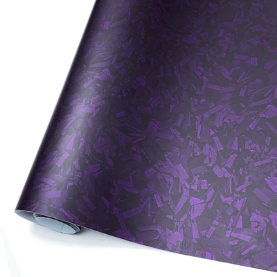Auto Color Change Film — Motorcycle Car Color Changing Film - pet-matte-flower-carbon-purple-10152