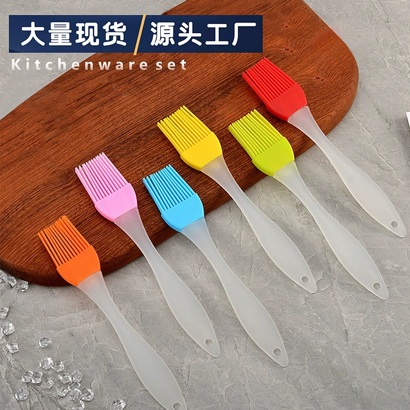 Силиконовая щетка для барбекю на открытом воздухе, устойчивая к высоким температурам масляная щетка, маленькая съемная кухонная щетка для приправ, щетка для выпечки.