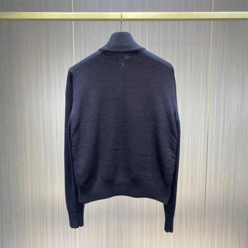高品原标蒙家立领羊毛针织拼接羽绒服菱形格纹休闲开衫外套男女|undefined