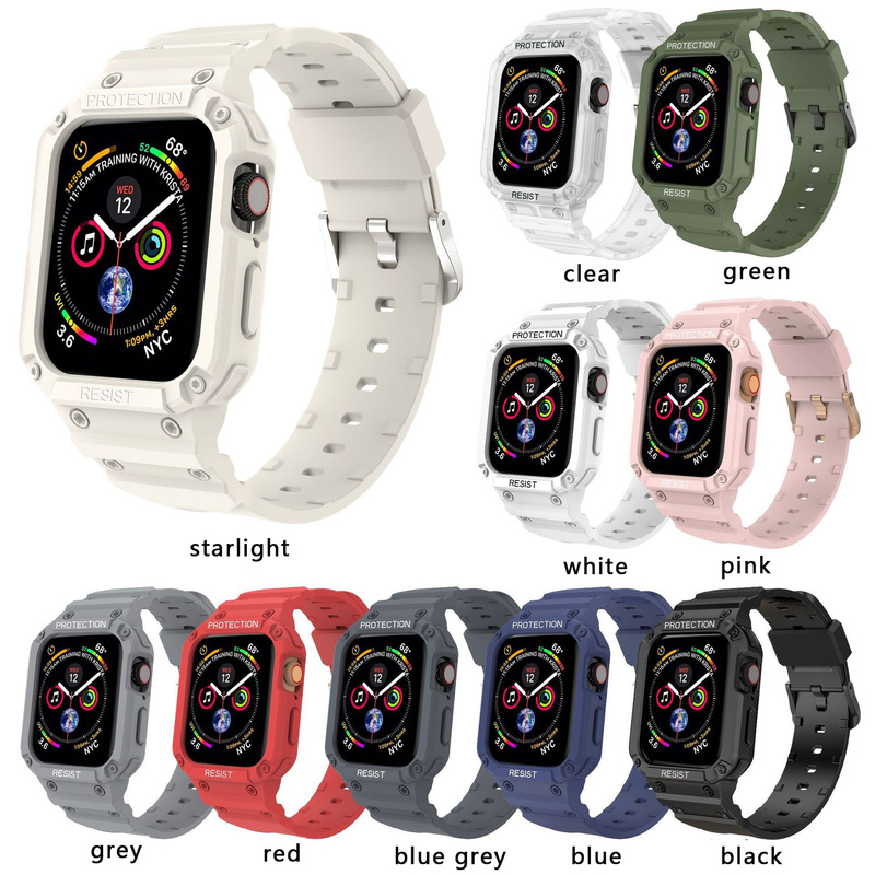 For Apple Watch Series9/8 Watch 34567SE All-in-One Sports TPU Strap For Apple Watch Series9/8 Watch 34567SE All-in-One Sports TPU Strap