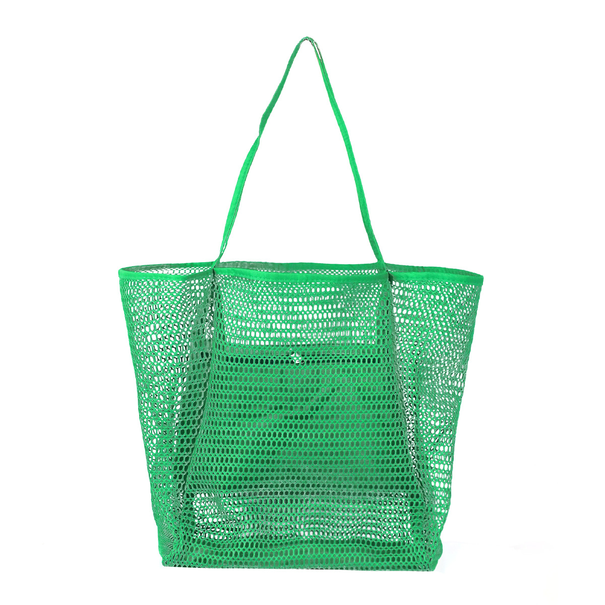 Strandnet, draagtas met één schouder, opbergtas voor was- en zwemkleding voor dames_voghion.com