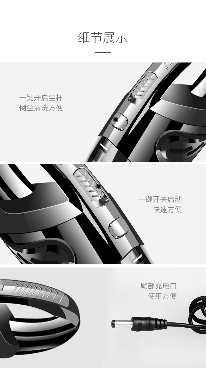 Car vacuum cleaner portable handheld wireless vacuum cleaner high-power wet and dry vacuum cleaner dust remover household