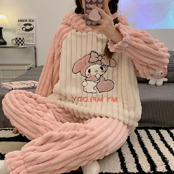 Winter flannel cartoon pijama