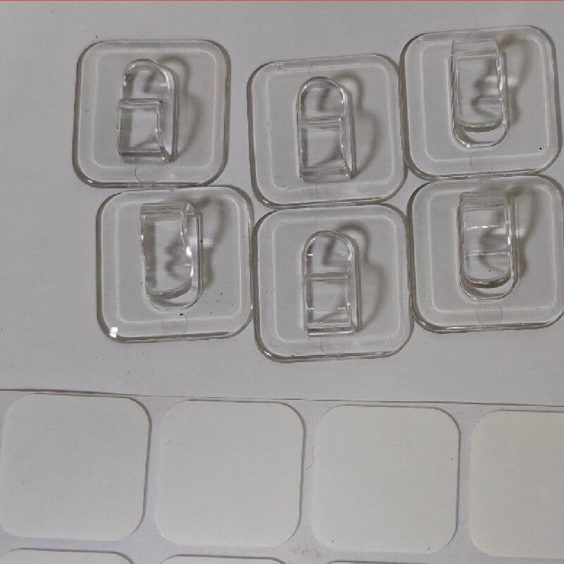 10/20 Small Square Transparent Light Clips Small String Light Hooks Yyh2510213 No-Drill Christmas Light Hooks