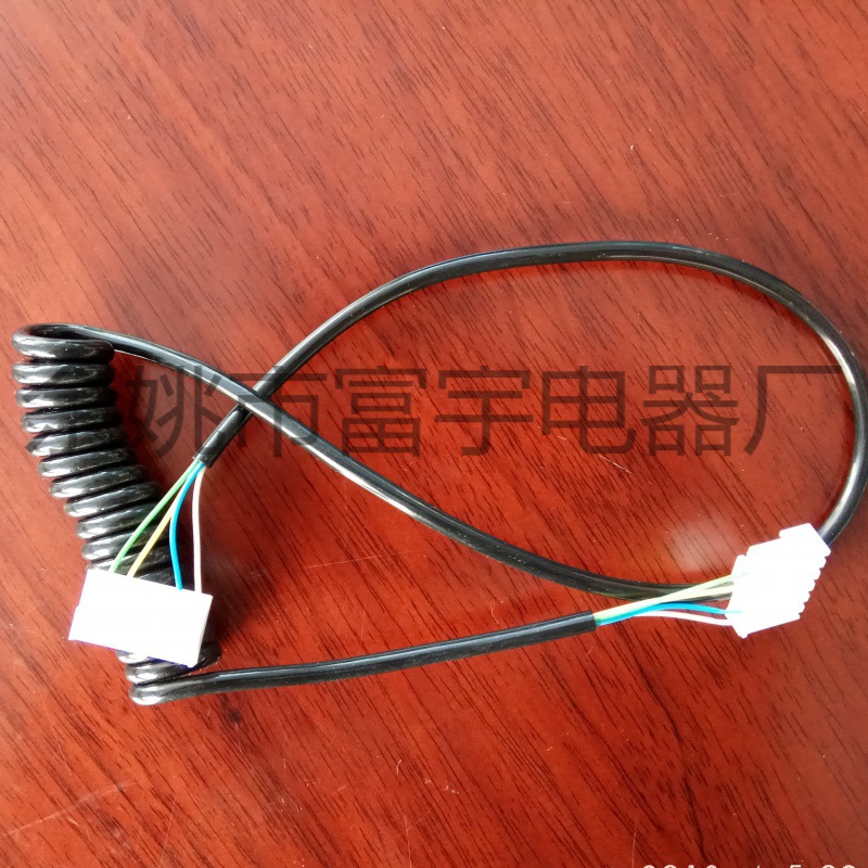 厂家直供电器仪器电子连接按摩器多芯弹簧螺旋曲线排插端子