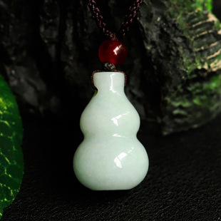Jiyu Natural Jade Pendant Gourd Jewelry Myanmar Jade Factory Live FC1010307