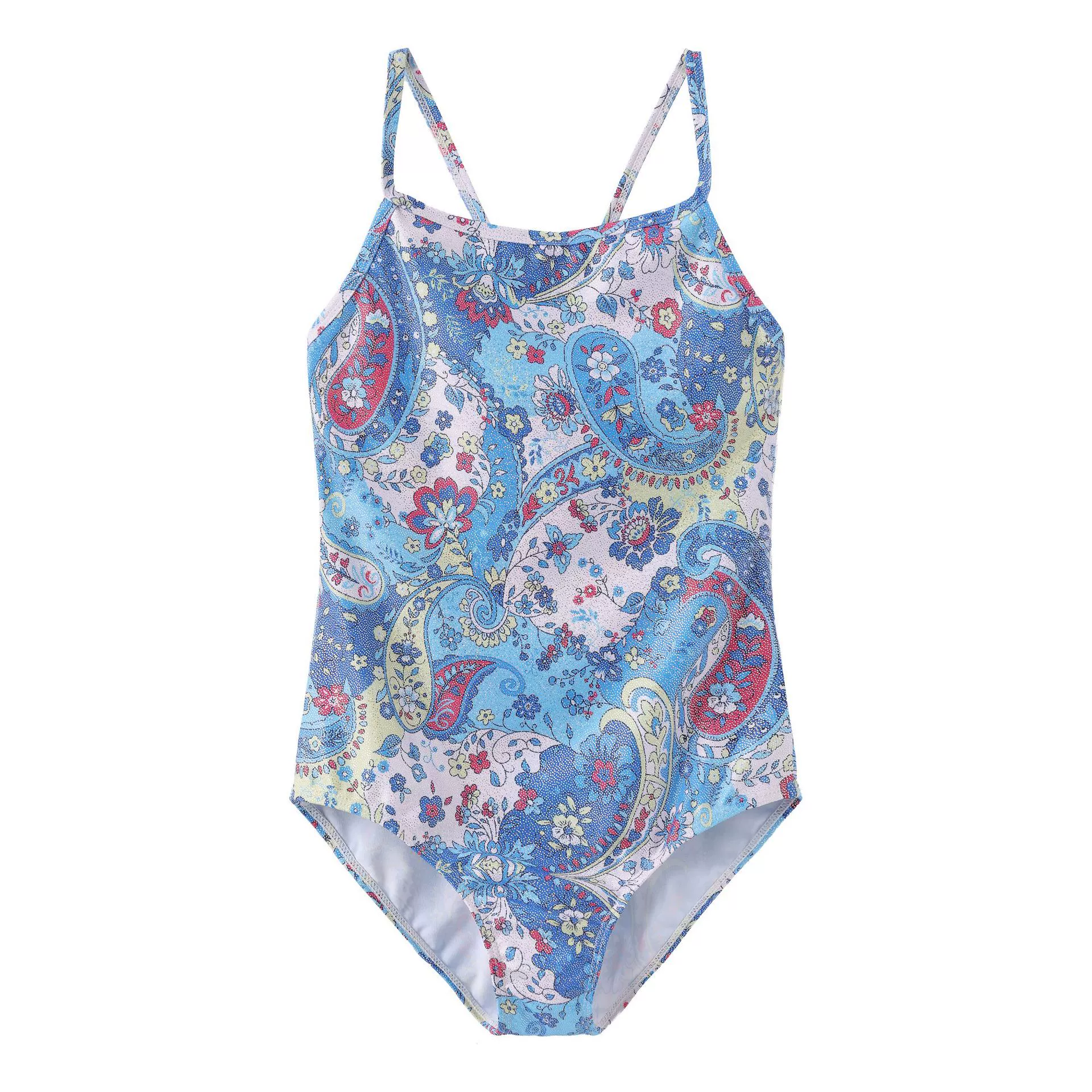 Популярный женский цельный купальник через границу, высококачественный цельный купальник для девочек с открытой спиной и тонким принтом на весенней подтяжке