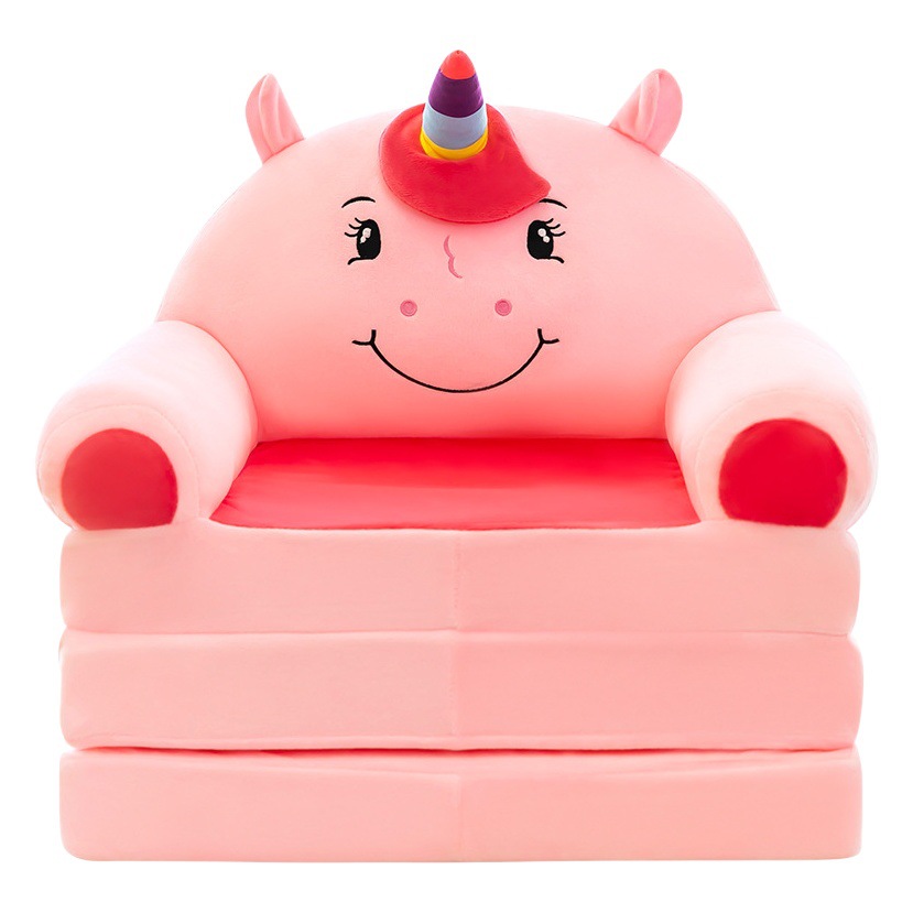 Wholesale Children's Folding Sofa Kindergarten Baby Seat Stool Lazy Lying Sleeping Sofa Removable and Washable for Hair