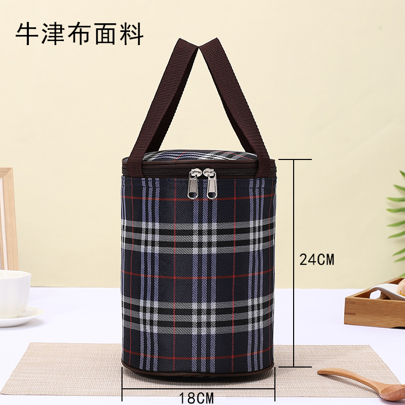 ランチバッグ、ランチバッグ、断熱バケツバッグ、学生丸型ランチボックスバッグ、ランチボックスランチバケツ断熱バッグ、ライスハンドバッグ|undefined