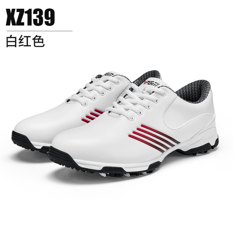 XZ139 화이트 레드 "일반 신발 끈]