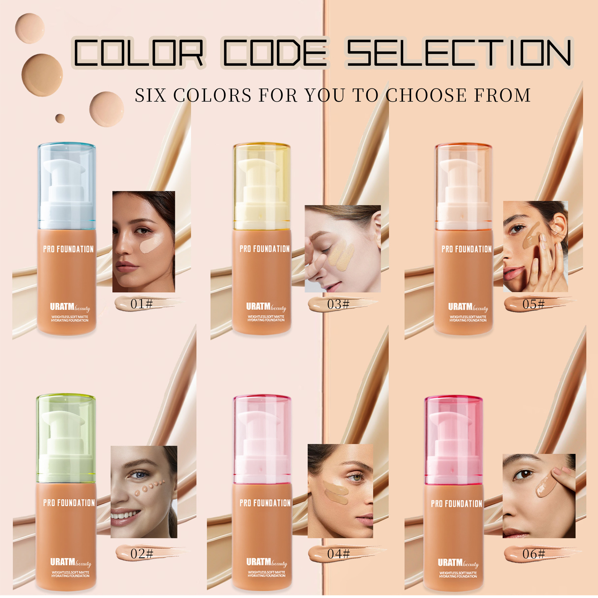 Cross-border makeup foundation, matte concealer, long-lasting makeup without smudge, pore-invisible foundation, European and American makeup foundation cream undefined