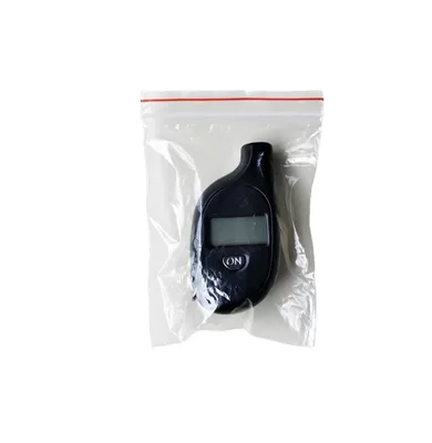 Air pressure gauge/tire pressure gauge Mini Tire Pressure Meter Tire - black-keychain-tire-pressure-gauge-bag-with-battery