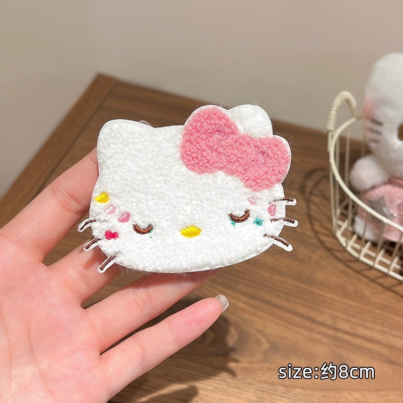 可爱蝴蝶结猫咪刘海贴女不伤发碎发整理神器魔术贴儿童宝宝发饰秋|undefined