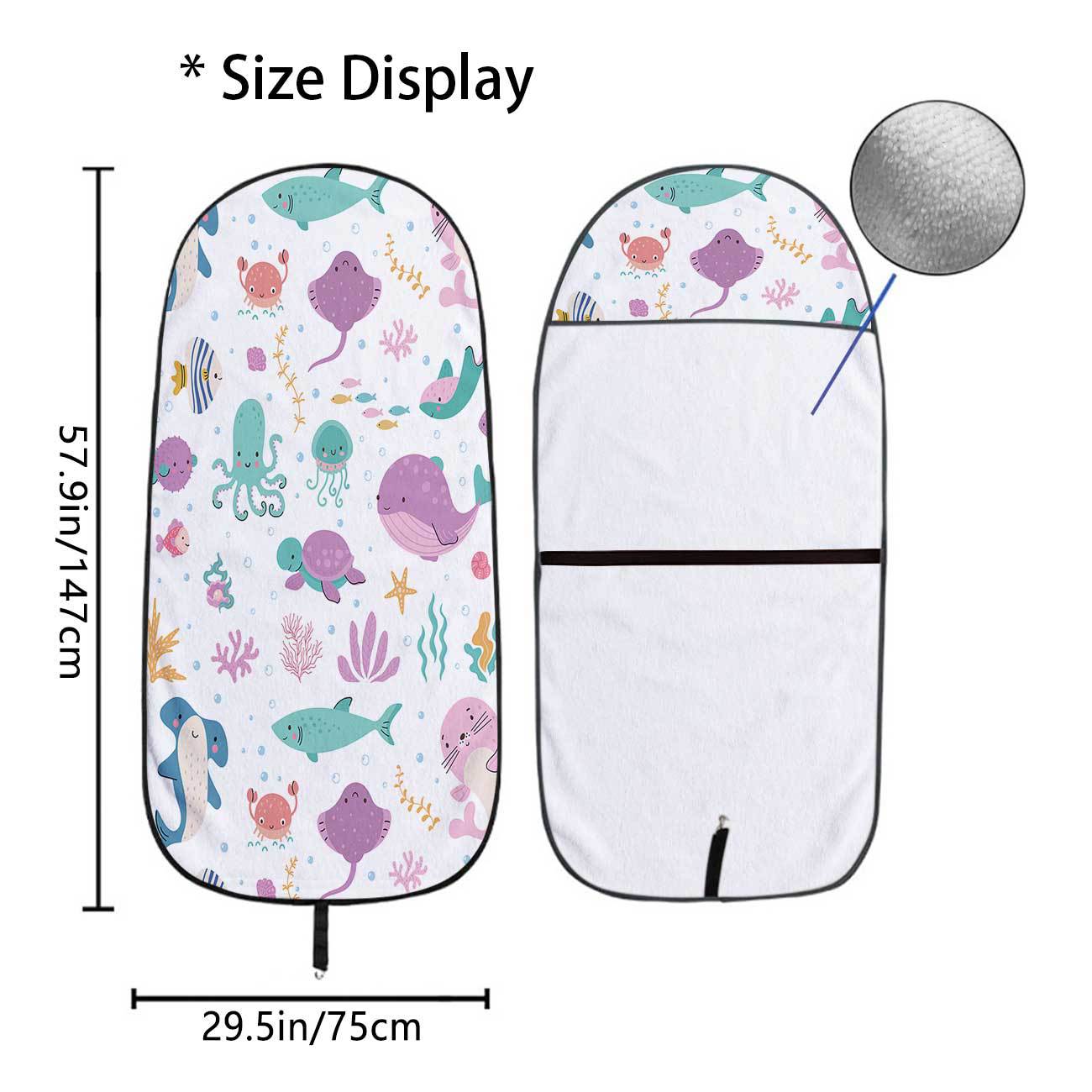 Marine seat towel cover front seat protector suitable for gym and exercise, universal for all seasons and car use