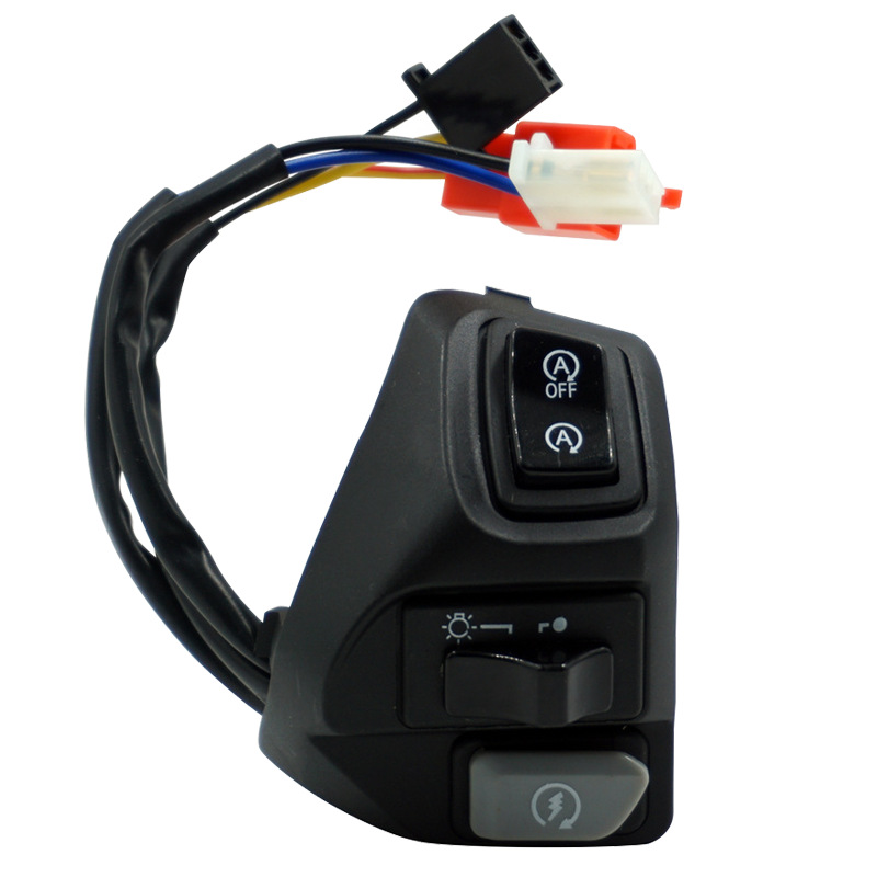 Interruptor de montaje de motocicleta al por mayor modificación de vehículo eléctrico simple combinación interruptor de montaje de faros