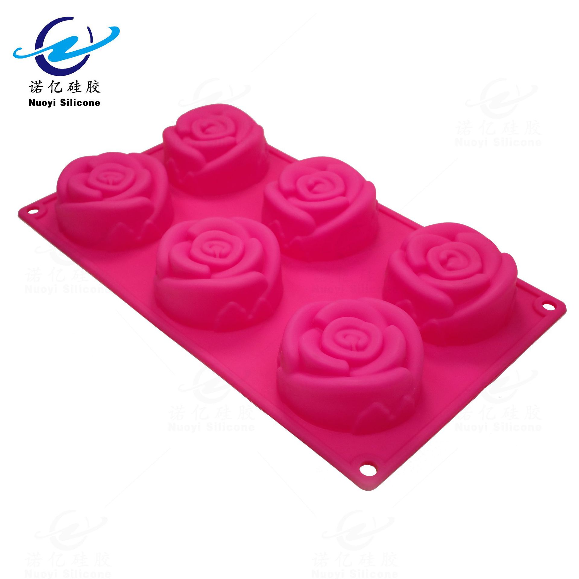 六连花蛋糕模花瓣形蛋糕烘焙烤盘厂家批发硅胶模具