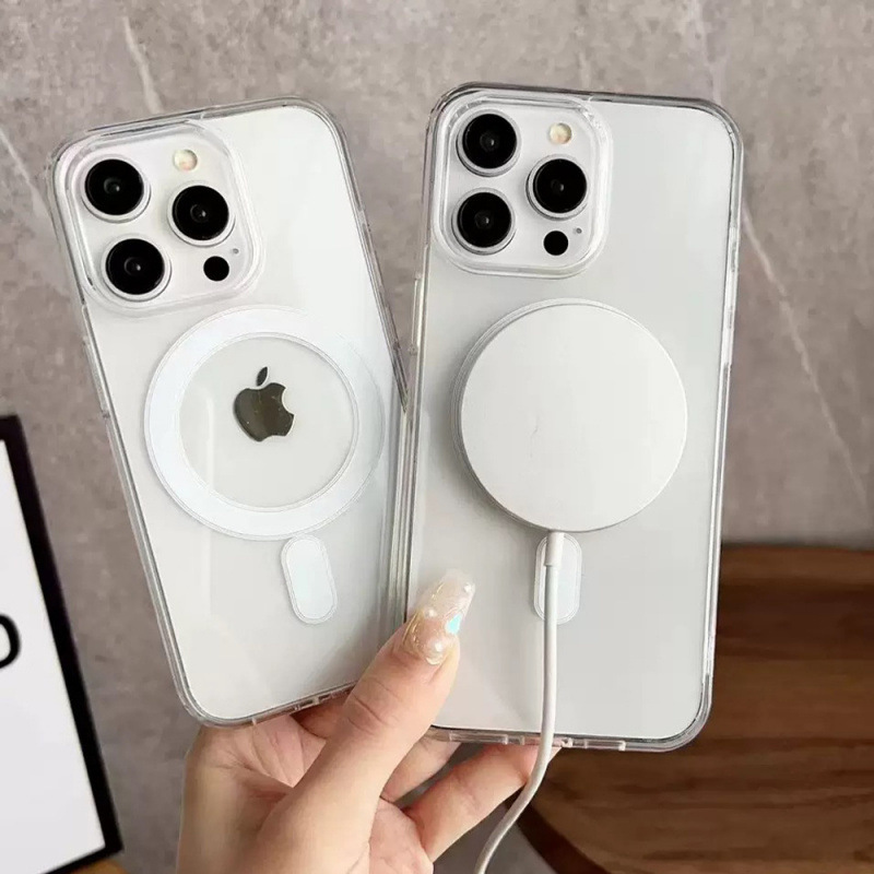 Magsafe Magnetic Phone Case Is Suitable for iPhone 17, Transparent Acrylic, Apple 16 Wireless Charging, Samsung S25Fe Magsafe Magnetic Phone Case Is Suitable for iPhone 17, Transparent Acrylic, Apple 16 Wireless Charging, Samsung S25Fe
