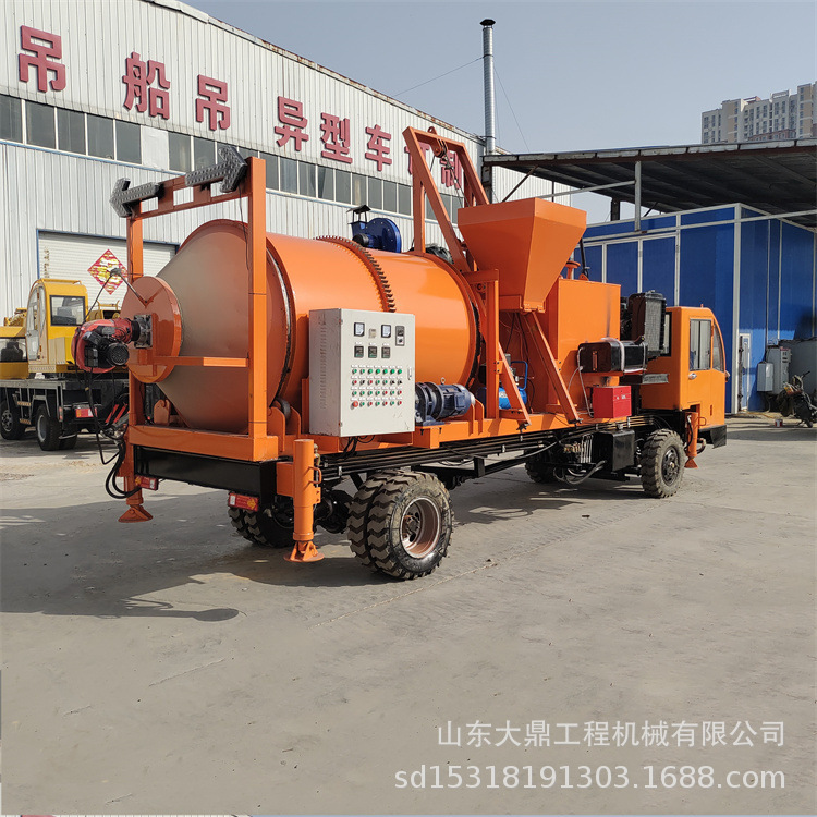 沥青料加热搅拌设备 乡村道路修补移动式沥青拌和机 铣刨料再生