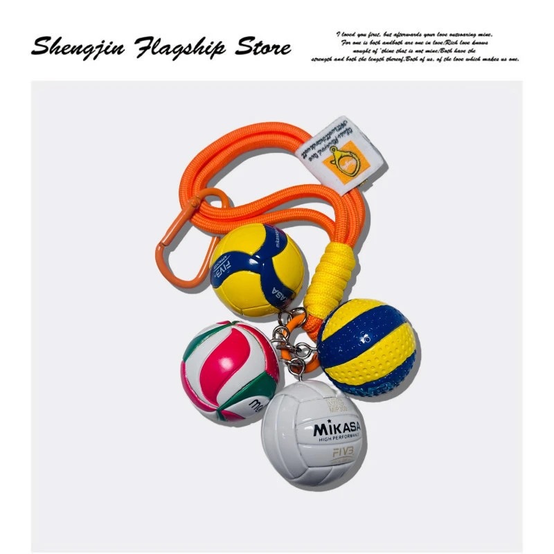 Keychain original de voleibol bolso creativo colgantes chinos mujeres y hombres mikasa fila mini recuerdos premios concurso