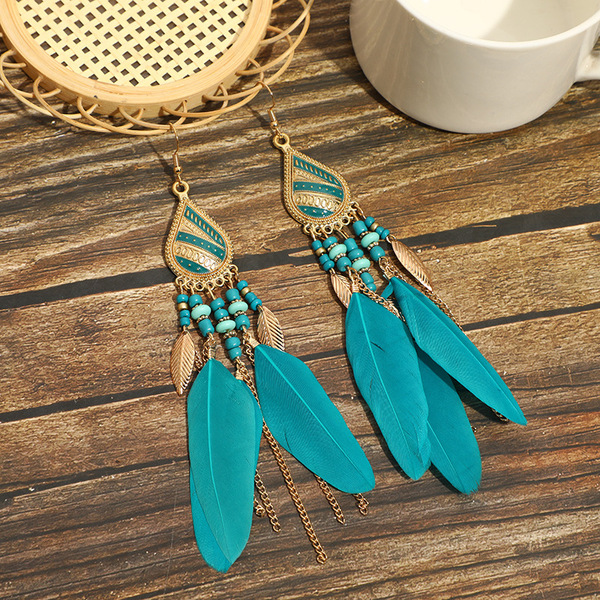 high quality long earrings with tassels