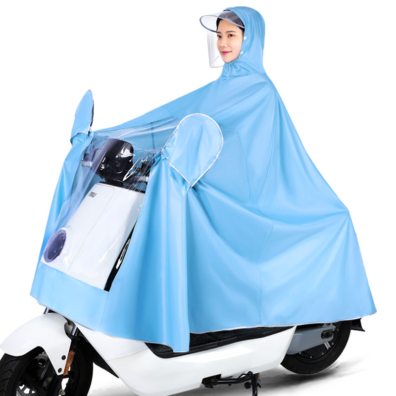 Impermeable motocicleta eléctrica batería coche 2021 verano nuevo más tamaño hombres y mujeres solo largo cuerpo completo poncho a prueba de lluvia
