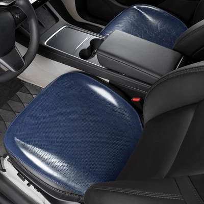 Seat Cushions RX350h/NX260/CT/RZ | Seat cushion, seat cover - type-a-oil-wax-leather-vintage-blue-two-front-seats