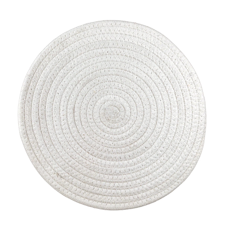 almohadilla de mesa aislante simple almohadilla de taza multifuncional almohadilla de disco tejido almohadilla de aislamiento térmico hogar almohadilla de aislamiento térmico de comedor occidental