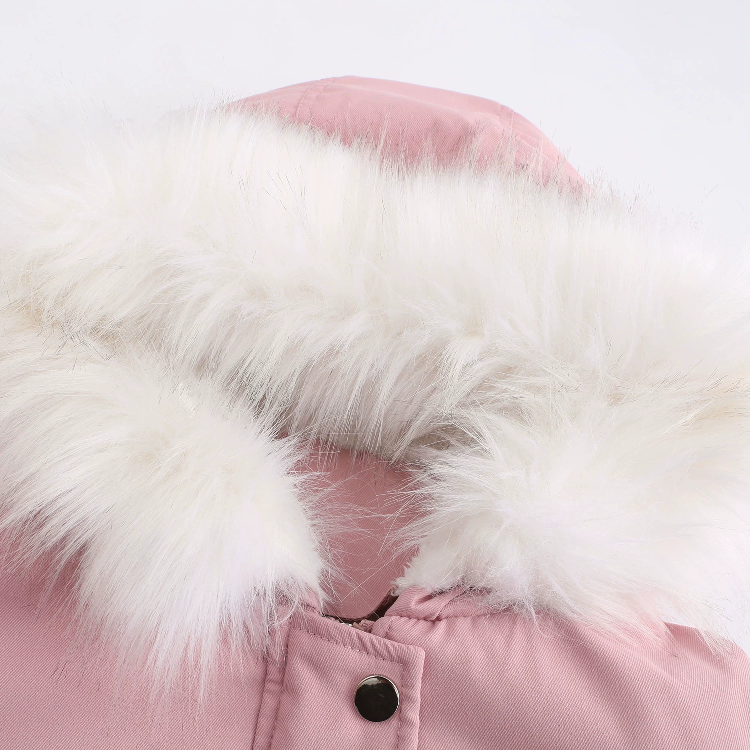 Winter Hooded Jacket Women with Fur Collar Plus Size S-4XL Middle Length Parkas Outwear Thick Warm Fleece Casual Coats WF180 white bubble coat