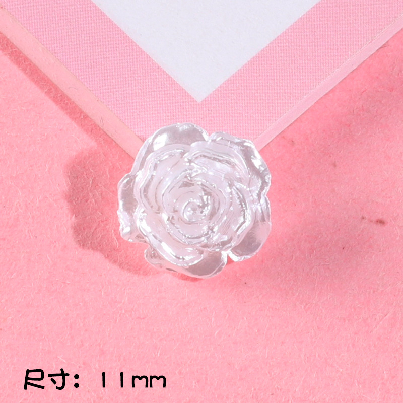 Perla grado borde dorado Borde de plata Rosa crema pegamento teléfono caso DIY material hecho a mano decoración creativa