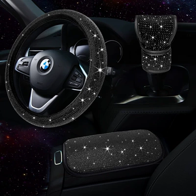 Cover with Hot Diamonds, Full Diamonds, Steering wheel cover