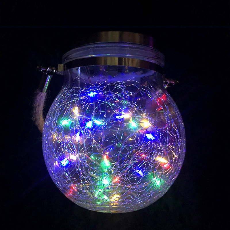 Garden Solar Sunlight Can Light 2025 New Park Courtyard Balcony Decoration Solar Crack Can Light Wholesale
