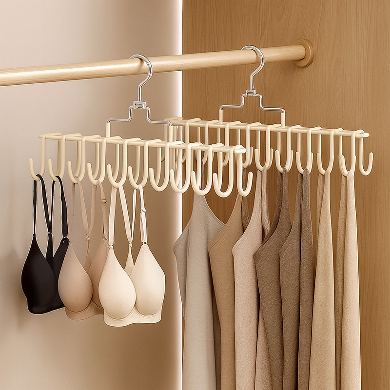 Underwear Hanger, Sling Hanger, Multi-Functional Seamless Storage Artifact, Home Dormitory Student Anti-Slip Multi-Clip Clothes Drying Rack Underwear Hanger, Sling Hanger, Multi-Functional Seamless Storage Artifact, Home Dormitory Student Anti-Slip Multi-Clip Clothes Drying Rack