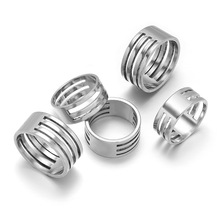 不锈钢9x18mm开口圈戒圈 diy开口闭口圈调节珠宝制作工具跨境批发