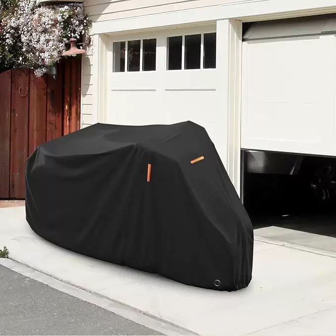 Cross-Border Amazon Popular Tricycle Cover 210D Oxford Cloth Pu Coated Bicycle Cover Motorcycle Cover Waterproof and Anti