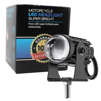 Hot-Selling Motorcycle Headlight Spotlight 8-80V Motorcycle headlights, headlights - white-and-yellow-single-pack