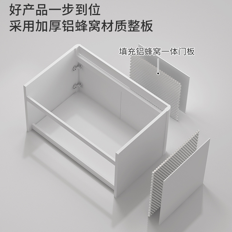 lavabo colgante simple tipo pared balcón armario de lavandería en una parte lavabo con tabla de fricción lavabo cerámica lavabo fregadero