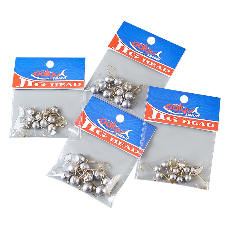 Transfronterizos de la raíz del gancho microcabezas gancho a granel 1.5g2.5g anti-colgante oro fortalecer gancho de pesca luya image 5