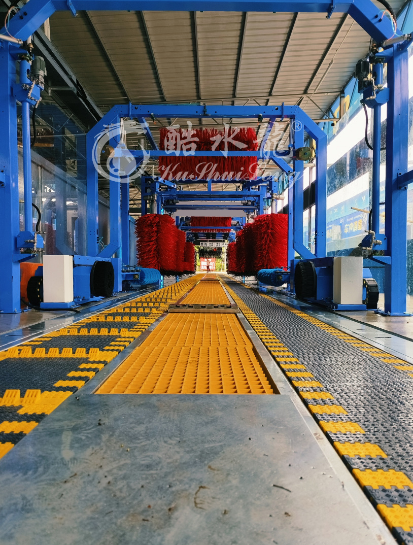 Manufacturer High-Voltage Car Washing Machine Commercial Fully Automatic Tunnel Type 40m Car Washing Equipment with Fan Commercial Car Washing Machine