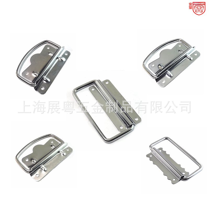 AW acero inoxidable pulgar mano de mano plegable caja de hierro manija abierta mano móvil anillo de suspensión pequeño mango