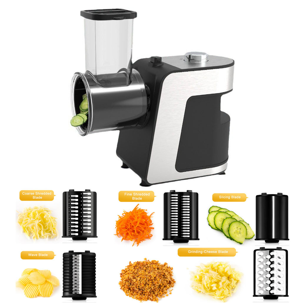 Cortador de verduras cinco en uno, cortador de verduras automático para el hogar, rallador de zanahorias, papas y pepino, cortador desmenuzado