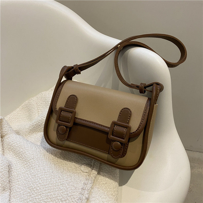 Cambridge Women's Colour-blocking Shoulder Bag French Style Chic_voghion.com