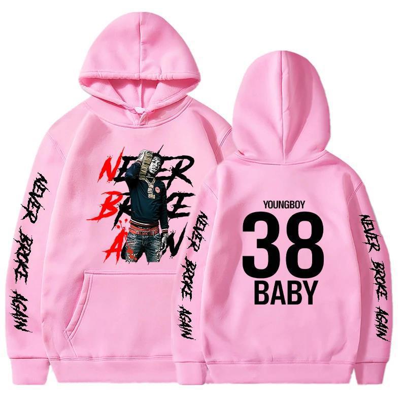Never Broke Again Hoodies Men Fashion YoungBoy Graphic Print