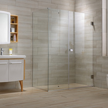不锈钢合页推拉门浴室隔断干湿分离U型槽安装淋浴房厂家加工定 制
