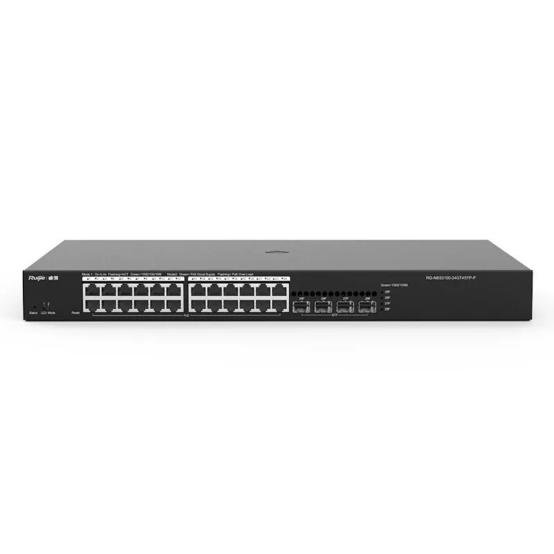 锐捷（Ruijie） Layer 2 сетевое управление 24-портовый Gigabit POE свитч RG-NBS3100-24GT4SFP-