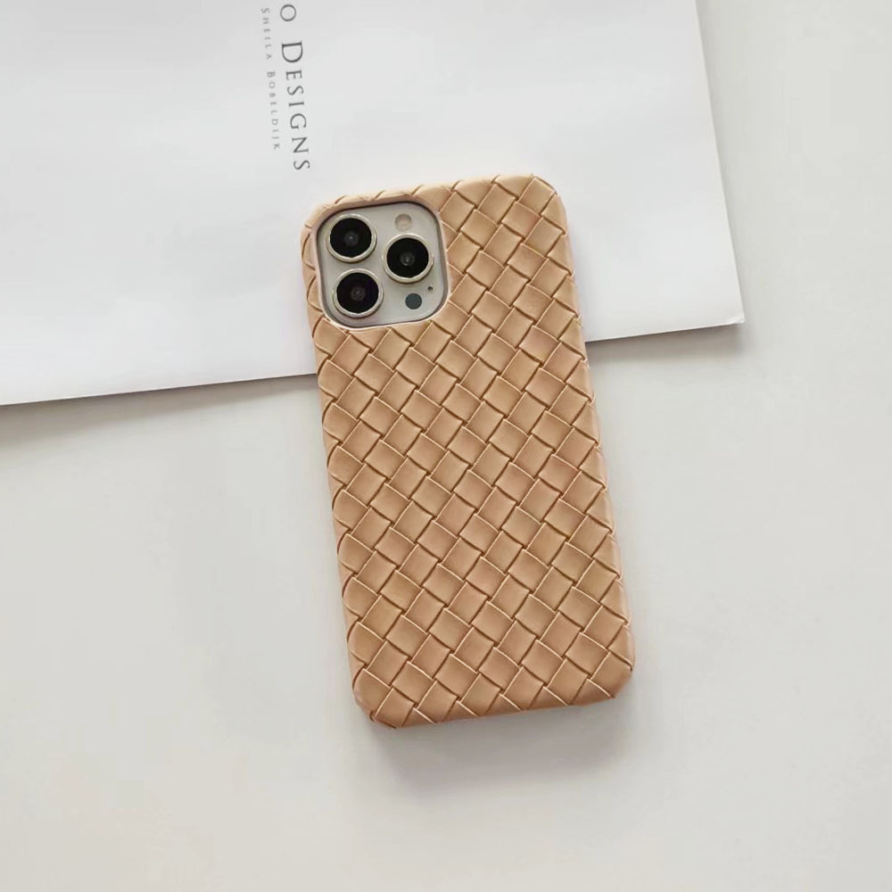 White, Pink, Red Color Pu Leather Solid Color Casual Phone Cases Phone Accessories